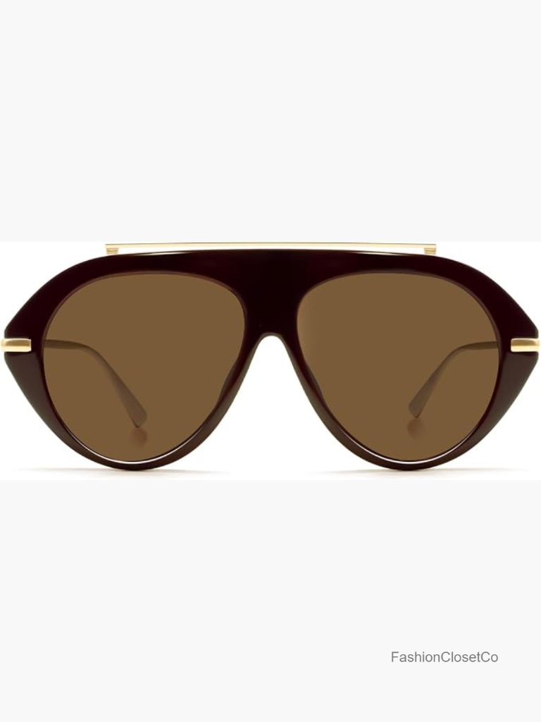 Oversized Aviator Sunglasses, Retro 70s Big Gold Vintage Sun Glasses Uv400